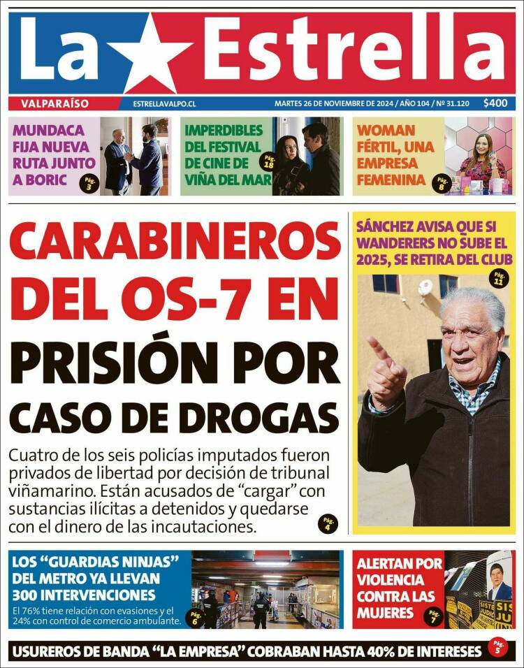 Portada de Estrella de Valparaiso (Chile)
