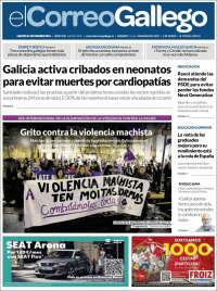 Portada de El Correo Gallego (España)