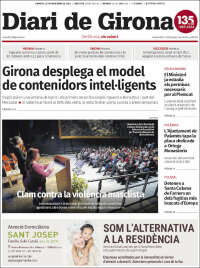 Portada de Diari de Girona (España)