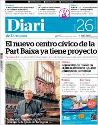 Portada de Diari de Tarragona (España)