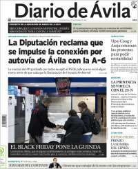 Portada de Diario de Ávila (España)