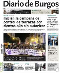 Portada de Diario de Burgos (España)