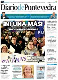 Portada de Diario de Pontevedra (España)