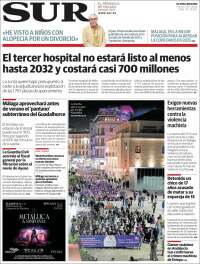 Portada de Diario el Sur (España)