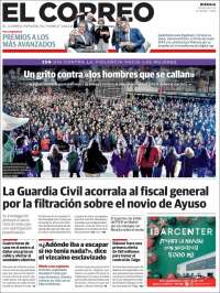 Portada de El Correo (España)