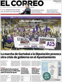 Portada de El Correo - Álava (España)