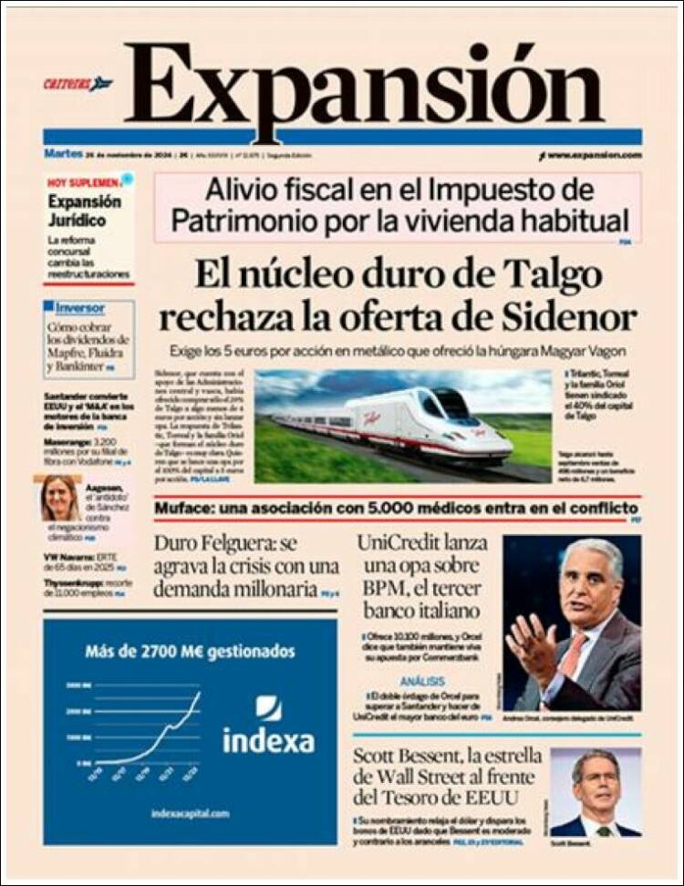 Portada de Expansión (Espa&ntilde;a)