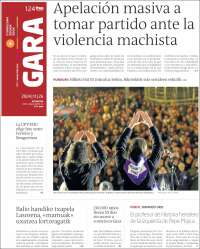 Portada de Gara (España)