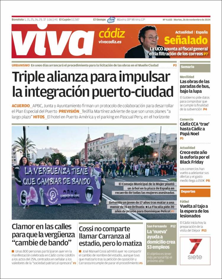 Portada de Información - Cadiz (España)