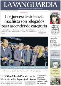 Portada de La Vanguardia (España)