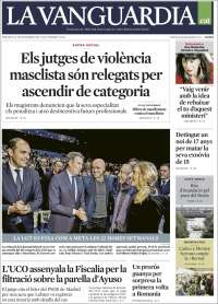 Portada de La Vanguardia (España)