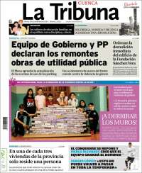 Portada de La Tribuna de Cuenca (España)