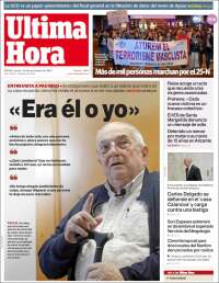 Portada de Última Hora (España)