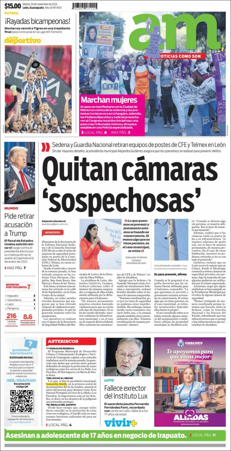 Portada de Al Día A.M. (México)