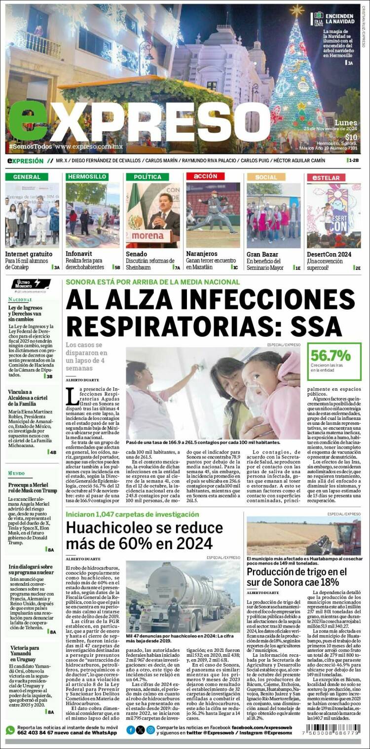 Portada de Expreso (México)