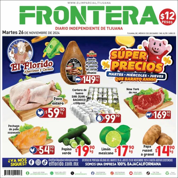 Portada de Frontera (México)