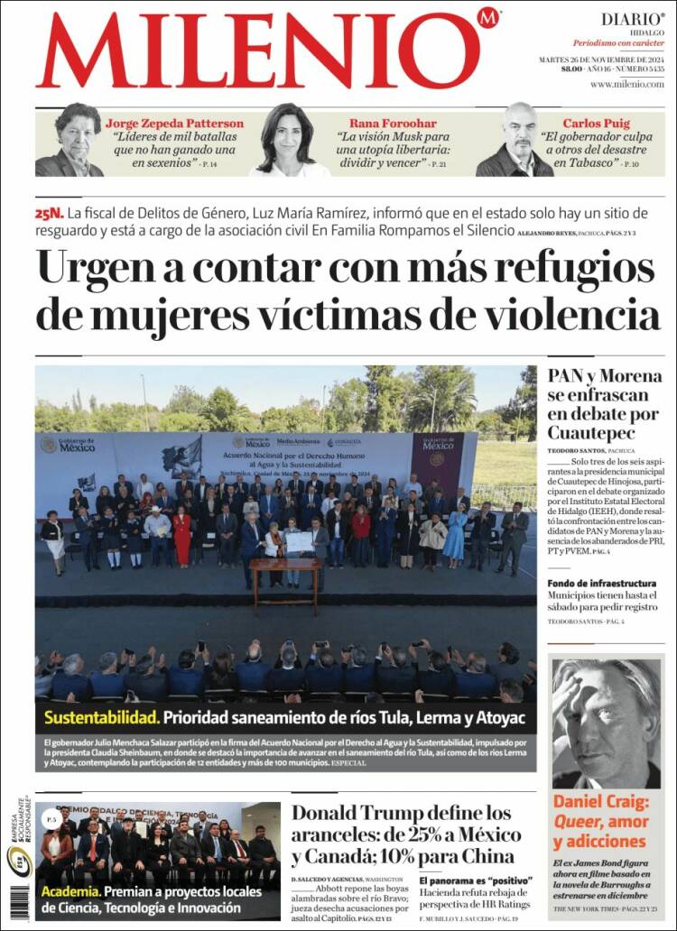 Portada de Milenio de Hidalgo (México)