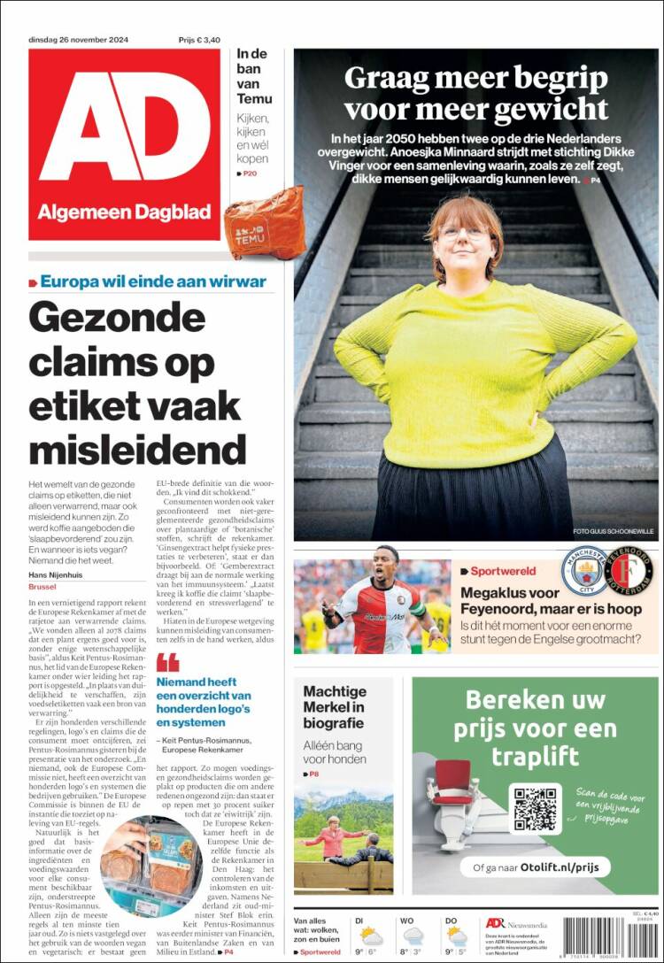 Portada de AD (Pa&iacute;ses Bajos)