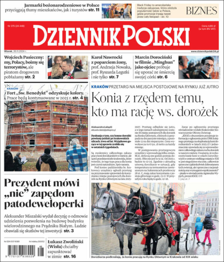Portada de Dziennik (Polonia)
