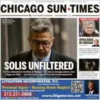 Portada de Chicago Sun-Times (USA)