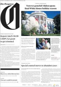 Portada de The Oregonian (USA)