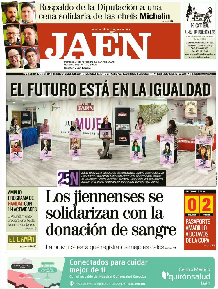 Portada de Diario Jaén (España)