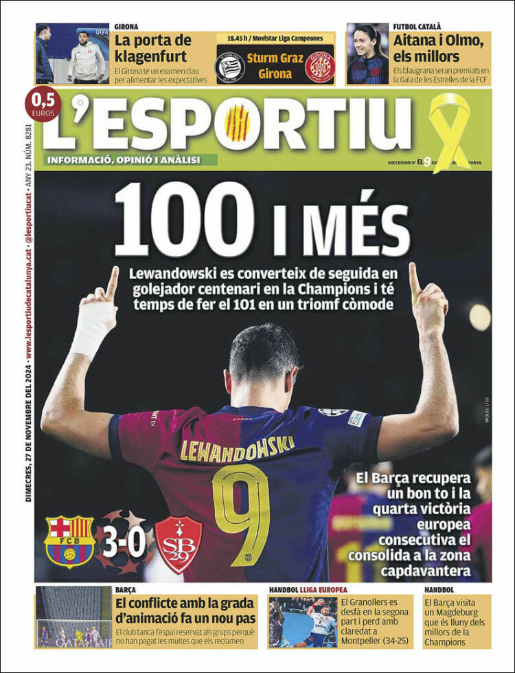 Portada de L'Esportiu (España)