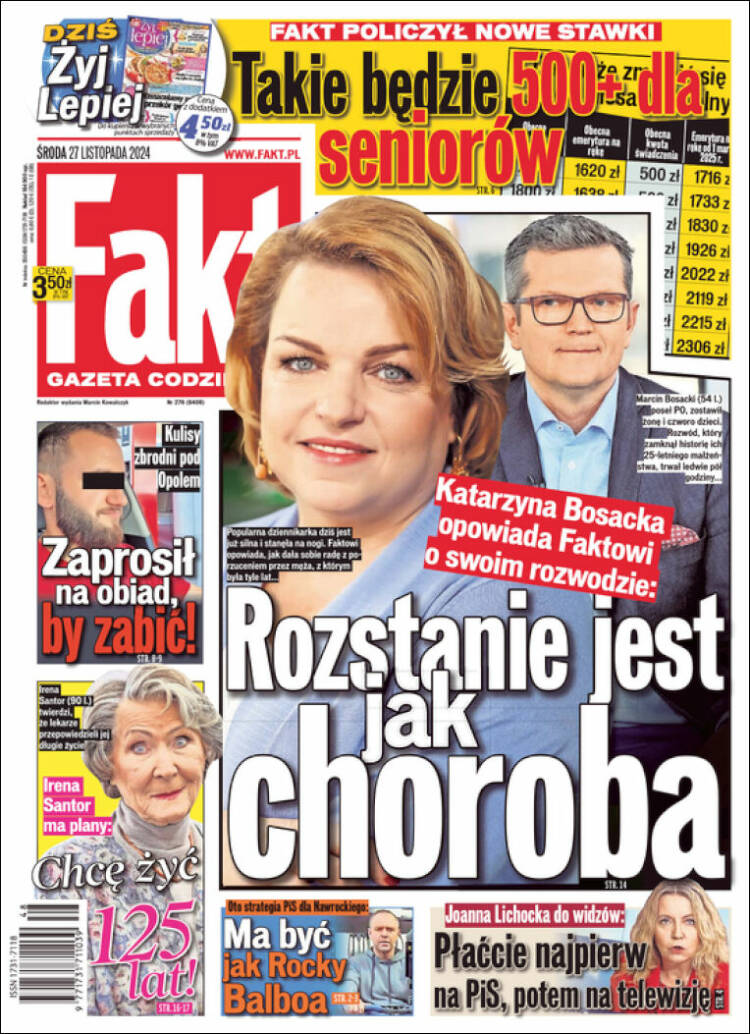 Portada de Fakt (Polonia)