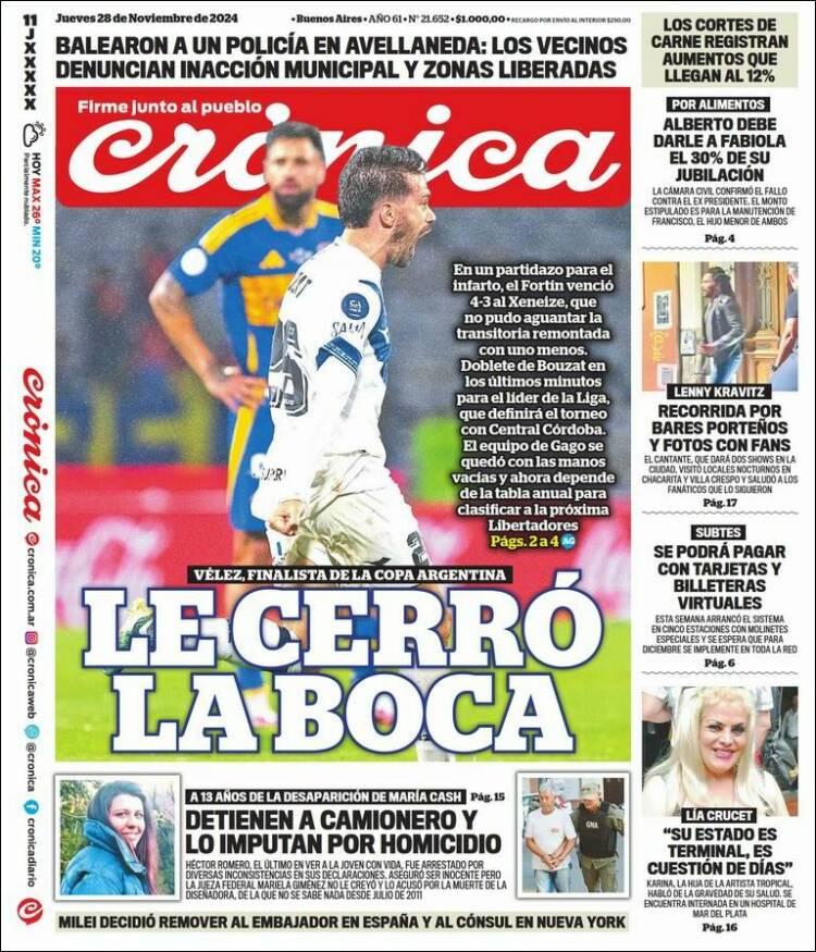 Portada de La Voz del Chaco (Argentina)