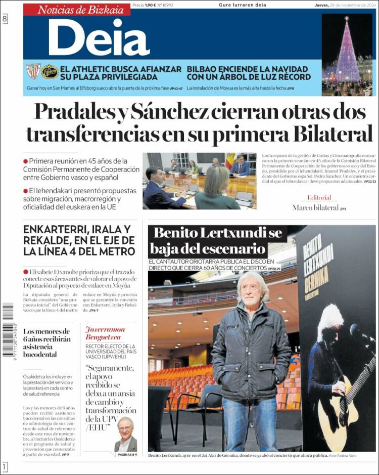 Portada de Deia (España)