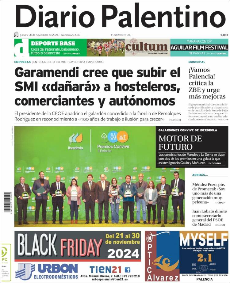 Portada de Diario Palentino (España)