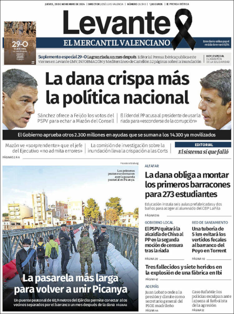 Portada de Levante (España)