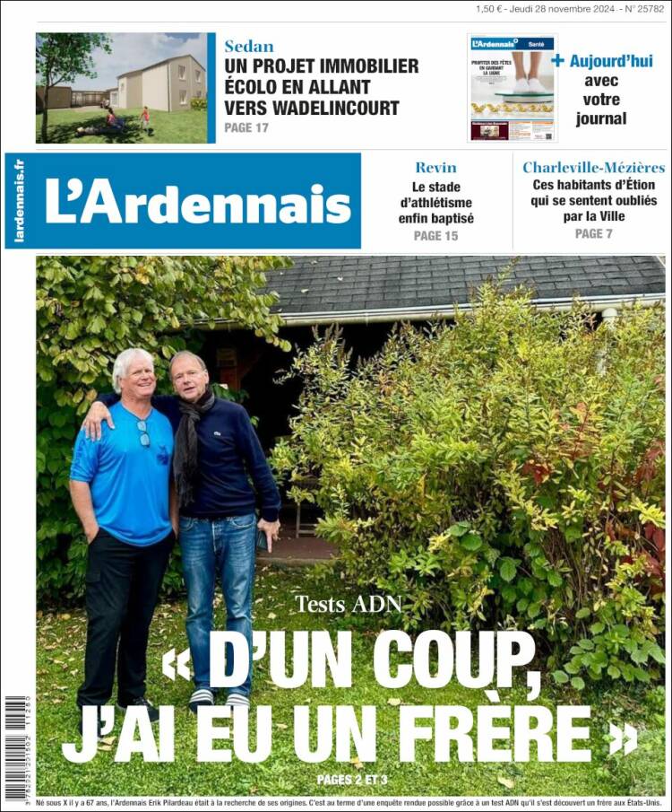Portada de L'Ardenais (Francia)