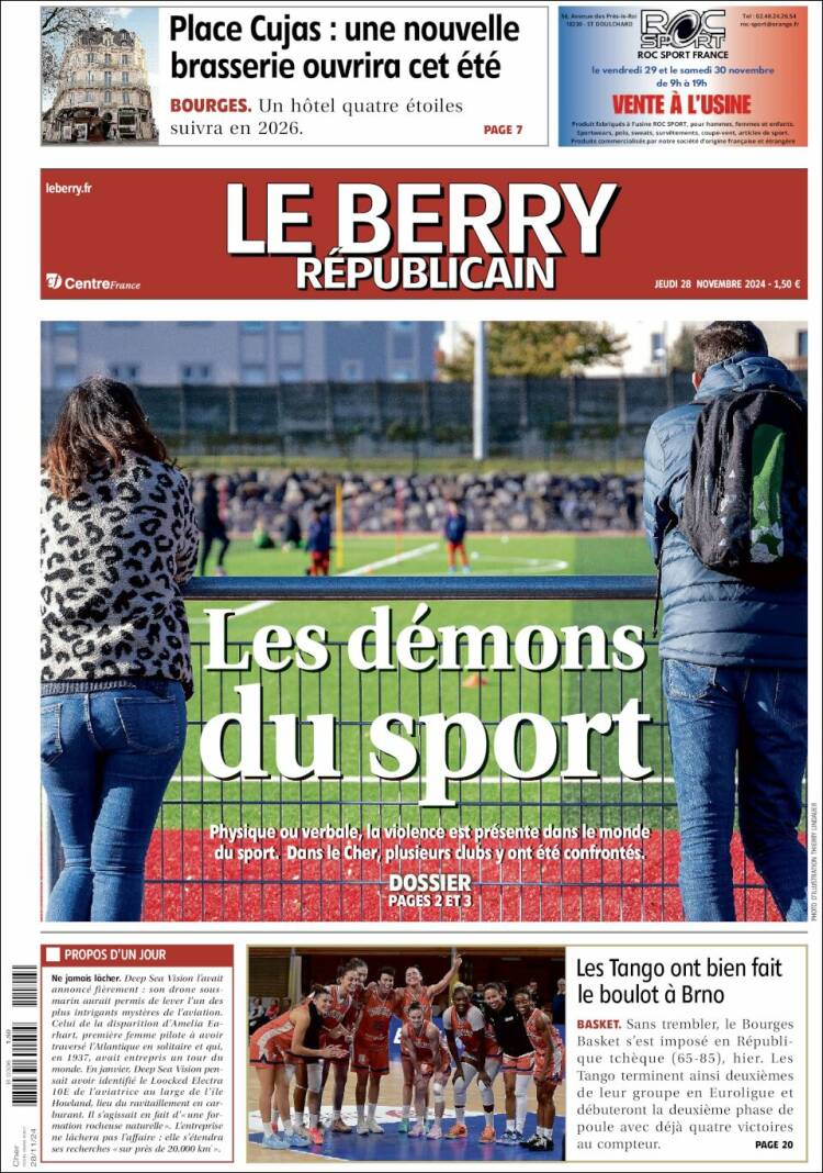 Portada de Berry Republicain (Francia)