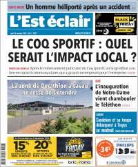 Portada de L'Est Eclair (Francia)