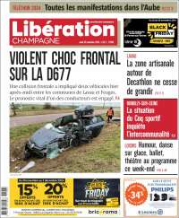 Portada de Libération Champagne (Francia)