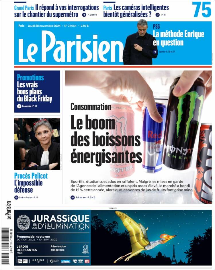 Portada de Le Parisien (Francia)