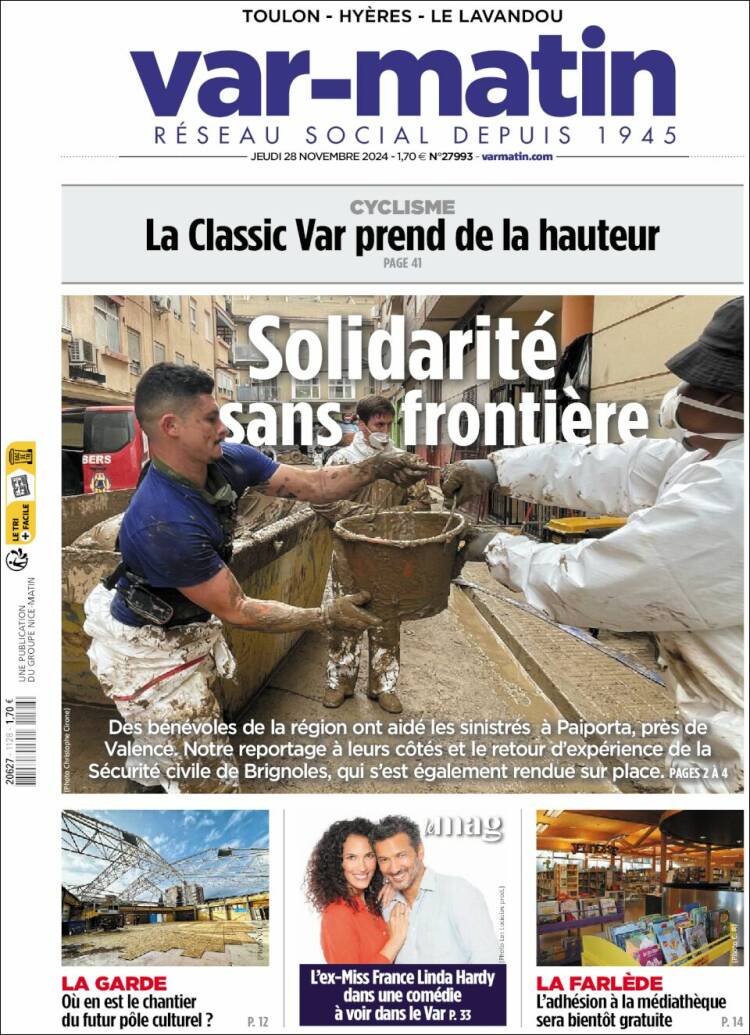 Portada de Var-Matin (France)