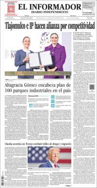Portada de El Informador (México)