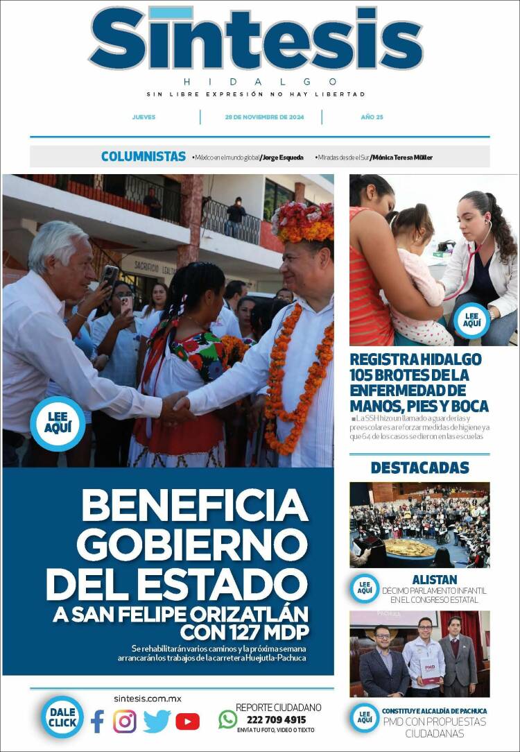 Portada de Sistesis - Hidalgo (México)