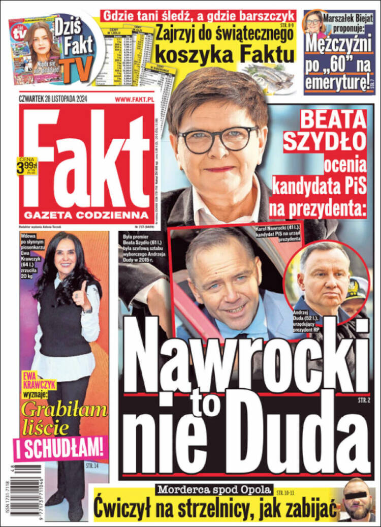 Portada de Fakt (Polonia)