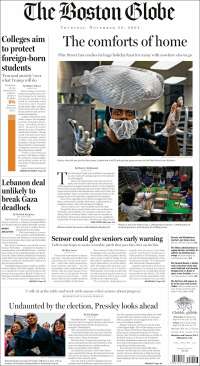 Portada de Boston Globe (USA)