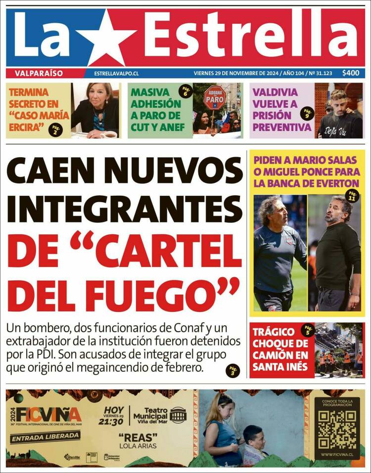 Portada de Estrella de Valparaiso (Chile)