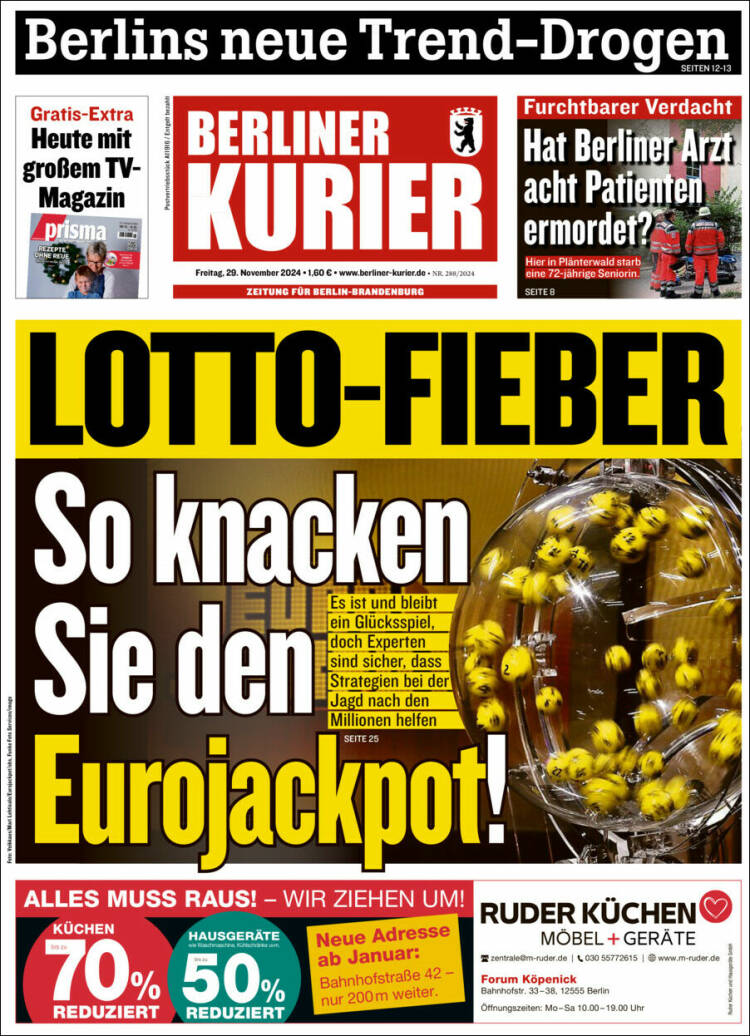 Portada de Berliner Kurier - Startseite BK (Alemania)