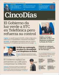Portada de Cinco Días (España)