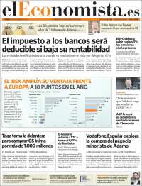 Portada de El Economista (España)