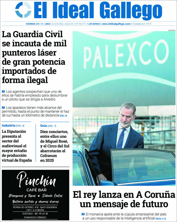 Portada de El Ideal Gallego (España)