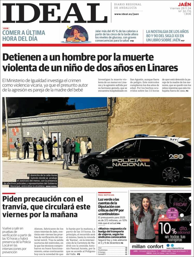 Portada de El Ideal de Jaén (España)