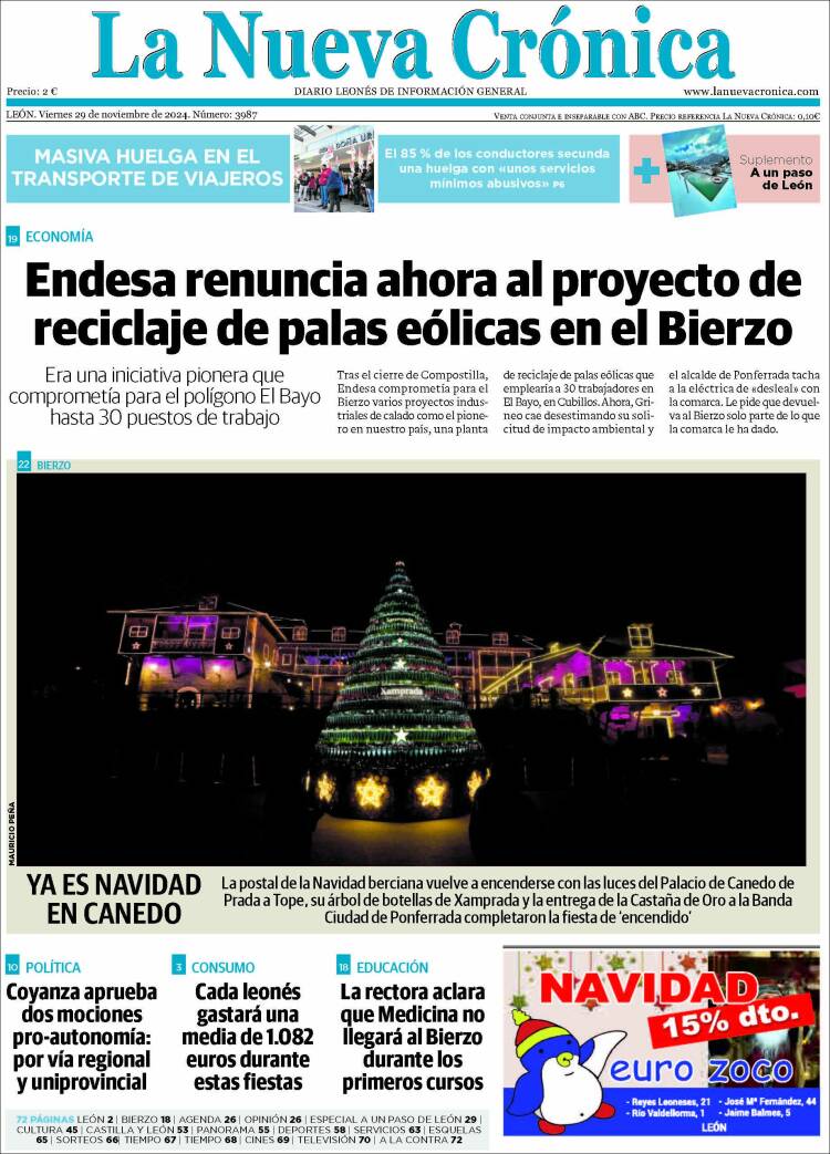 Portada de La Nueva Crónica (España)