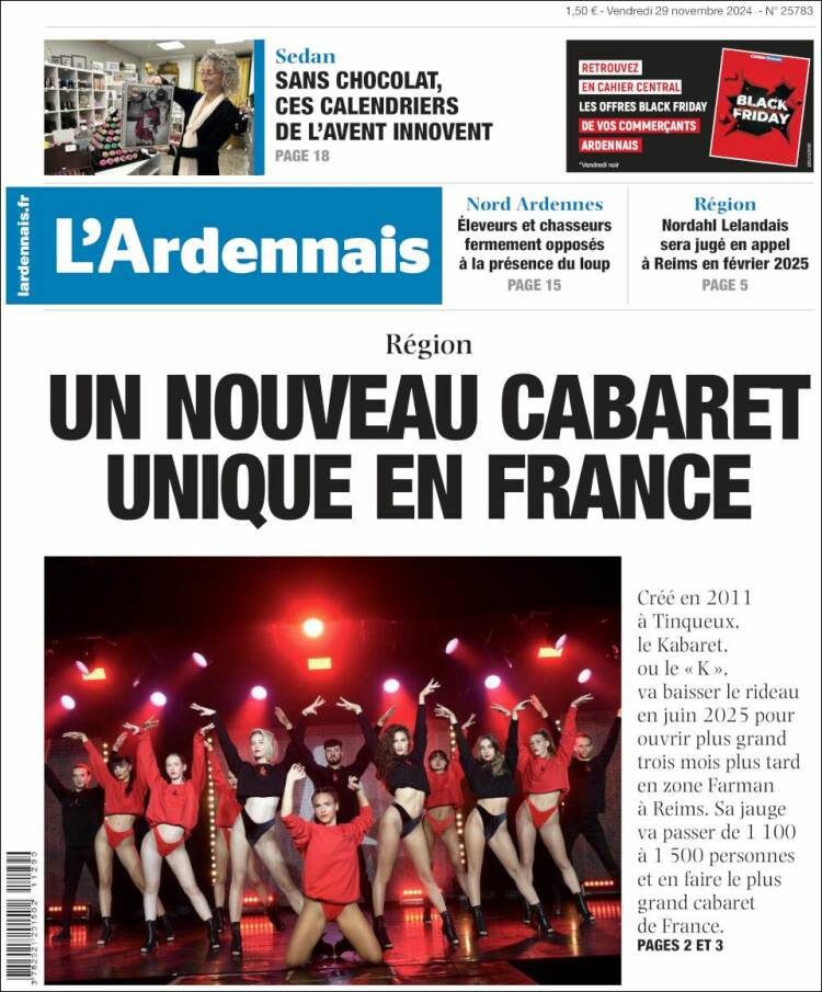 Portada de L'Ardenais (Francia)